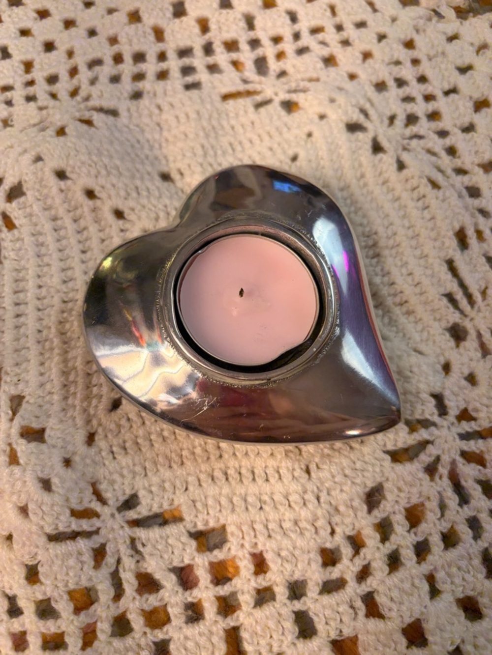 🕯️✨ Heart Shaped Metal Tea Light Candle Holder ✨🕯️